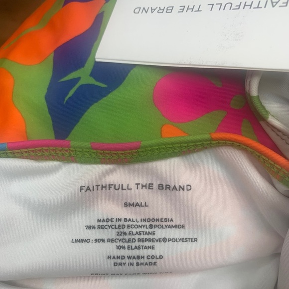 NEW Faithfull The Brand One Piece Small Aurea Costa Rei Floral Print Cruise - Picture 8 of 12